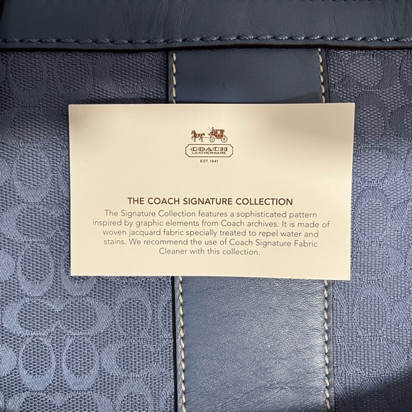 Coach Diaper Bag - Dusty Blue - NEVER USED - Picture 6 of 6